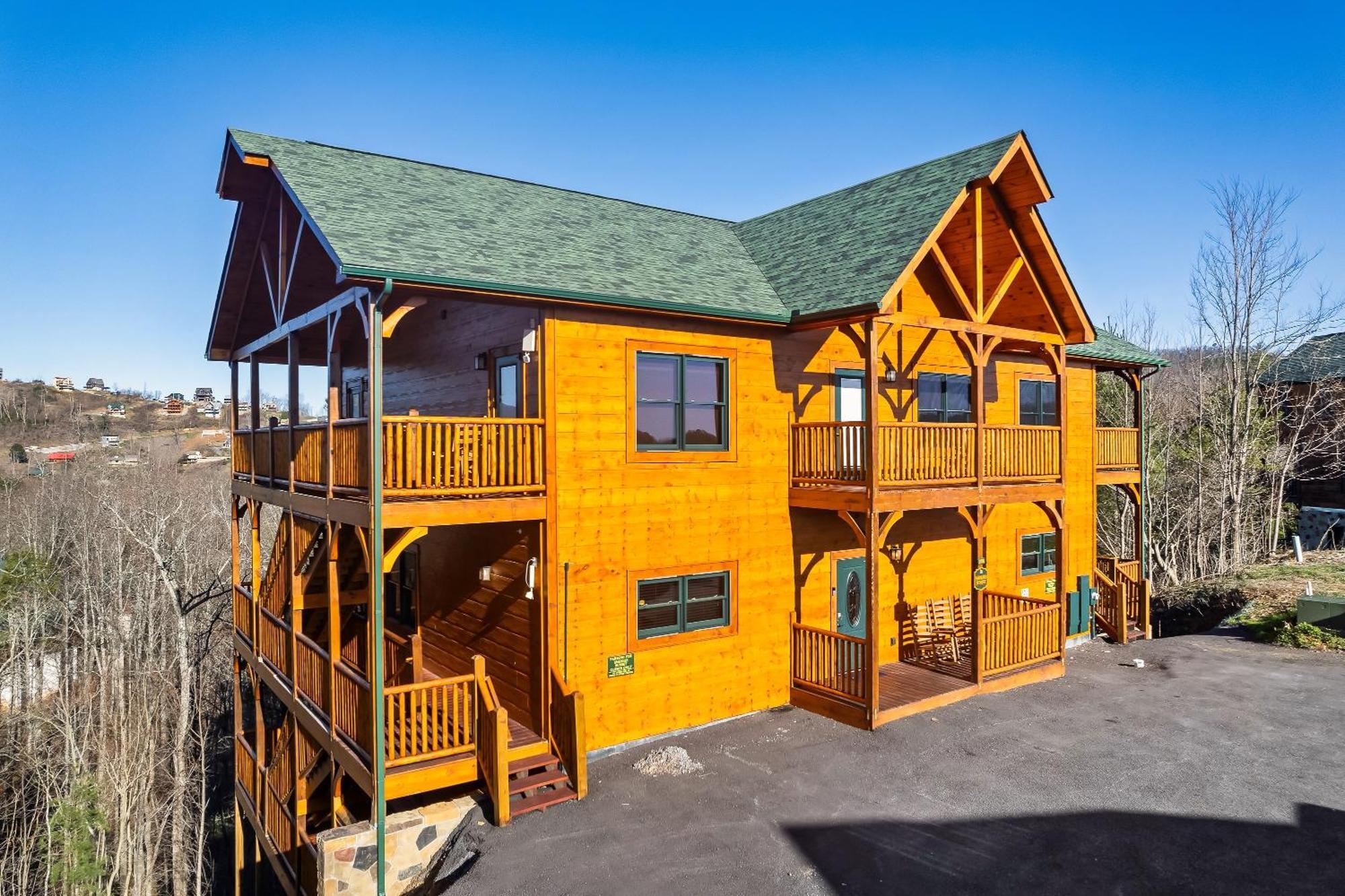 Full Equipped Cabin With A Pool And Game Room Smokies Views Gatlinburg Eksteriør bilde
